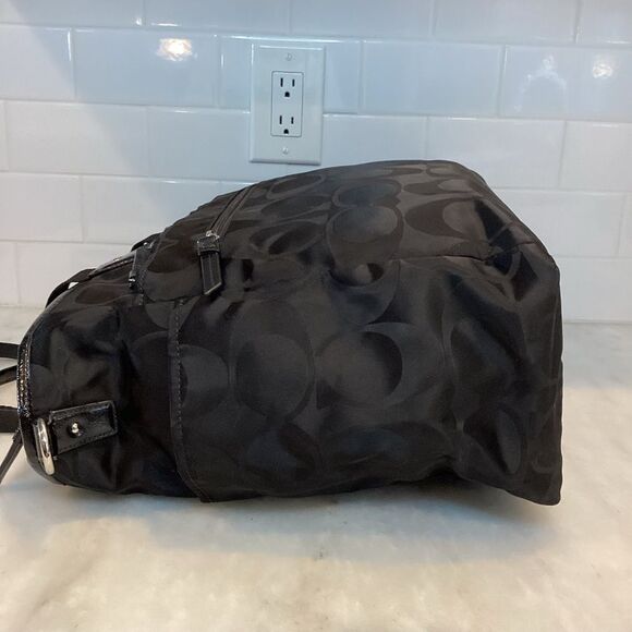 COACH Signature C Convertible Nylon Weekend or Diaper Bag Tote - Picture 9 of 16